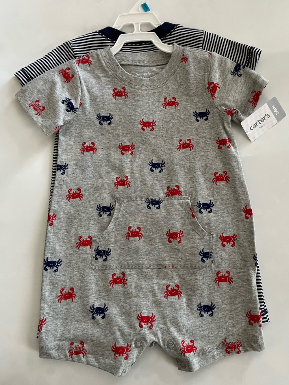 Carter’s Baby. Lot of Two Snap Bottom Onesie. Size 24month. NWT